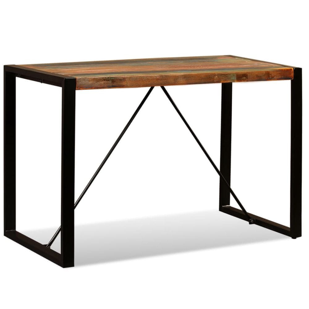 Vidaxl Jedálenský stôl, recyklovaný masív 120 cm